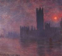 Monet, Claude Oscar - London: Houses of Parliament at Sunset